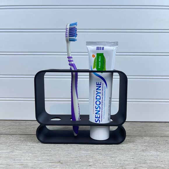 Toothbrush Toothpaste Holder | Manual Toothbrush Holder - Picture 1 of 9